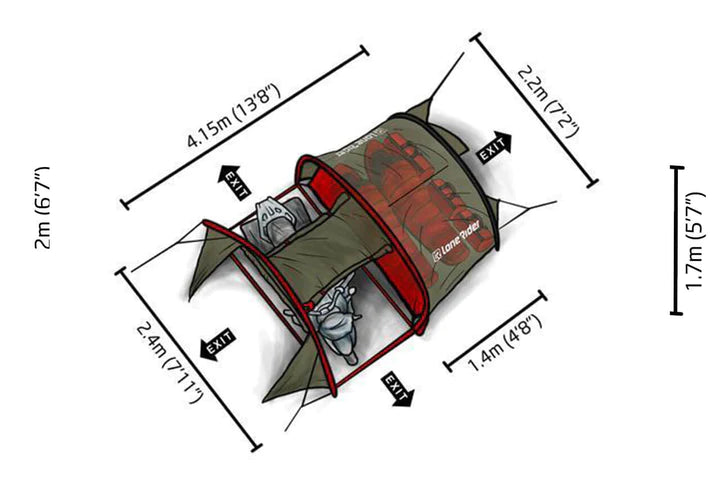 Lone Rider Moto Tent - BMW Motorrad Webshop